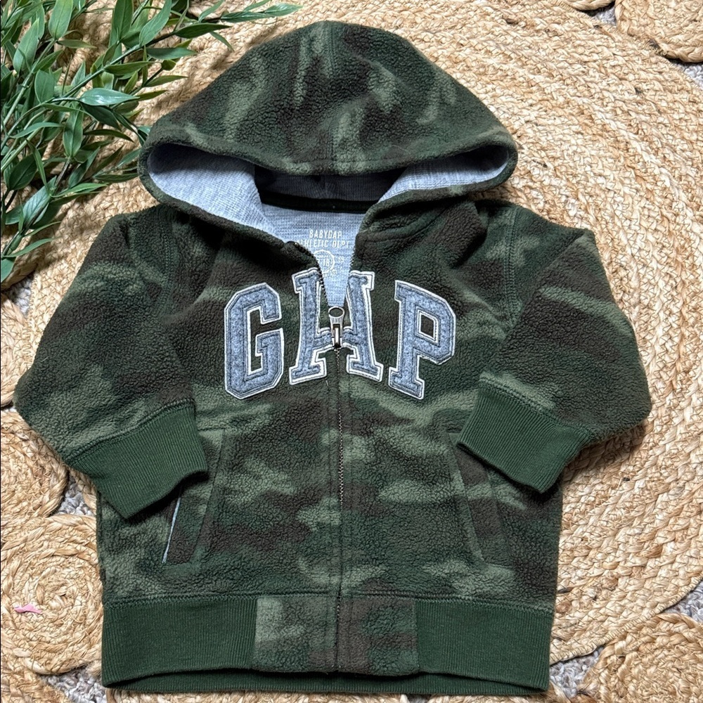 Baby Gap Camo Hooded Fleece. 18-24mo